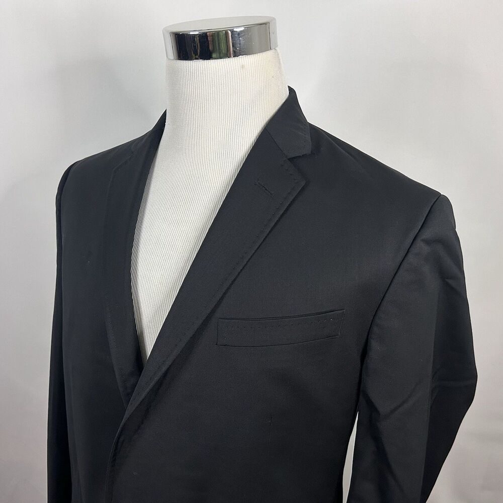 Ted Baker London 42R Endurance Jones Sport Coat Wool Black Two Button Vented